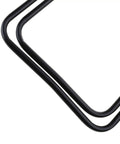 Close-up of frame detail on Lightweight Aluminum Bike Repair Rack Triangle Stand For Road Bikes Foldable Floor Display Stand In Red Durable And Stable Space Saving Easy Setup For Home Garage Or Shop Slips Proof Support.