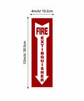 Fire Extinguisher Signs Glow In The Dark 12 Pack 4x12 Self Adhesive Vinyl Safety Decals Waterproof And UV Protected