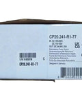 Heavy Duty Din Mount Switching Power Supply Cp20 241 R1 77 packaging showing specifications for industrial automation and network gear.