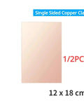 Two Pack Single Sided Copper Clad Laminate PCB Boards 12 By 18 Cm Copper Plated Universal Circuit Prototype Board For Etching DIY PCBs Kit