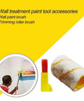 Heavy Duty Paint Edger Roller For Interior Walls Ceilings And Doors Cuts Crisp Lines Hassle Free Saves Serious Prep Time And Makes Novices Look Like Seasoned Pros On The Job, featuring wall paint brush and trimming roller.