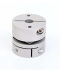 Heavy Duty Flexible Double Diaphragm Shaft Coupler D26L35 Perfect For Stepper Motor Encoder And Ballscrew 9X12 Size Super Reliable And Lightweight Fit, silver aluminum
