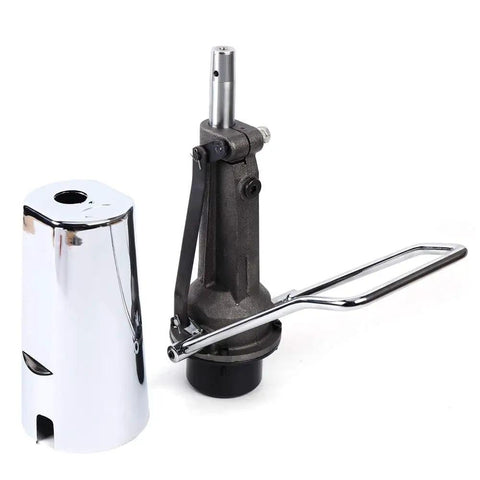 Barber Hydraulic Pump With Base For Salon Chairs, Adjustable Lift Replacement Pump For Hair Stylist Chairs, 661 Lb Capacity, Cast Iron Body, Versatile 4 Bolt Pattern, Durable Beauty Salon Equipment
