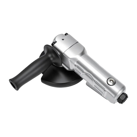 Professional Pneumatic Angle Grinder 5 Inch 11000 RPM for Aggressive Metal Cutting and Smooth Polishing Tasks with ergonomic grip.
