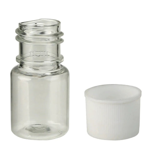 50 Pack Clear 5Ml Plastic Lab Bottles With Wide Mouth Caps For Reagents, Samples And Liquid Storage, Transparent Cylindrical Polyethylene Bottles With Leakproof Screw Caps, Your Go To Food Safe Lab Storage Solution