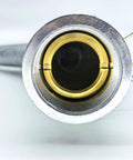 Close-up of 2 Inch Rotary Lawn Sprinkler Spray Gun showing zinc alloy and brass components for farm and garden irrigation.