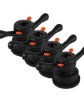 Pro Level Quick Release Wing Nut For Wheel Balancer And Tire Changer Tools 36 38 40 Mm with ergonomic handles in black