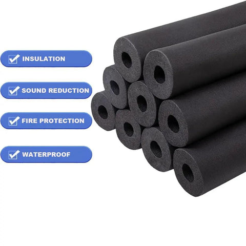 Stacked three quarter inch inner foam tubing for guitar racks utensils and roof racks six feet long fire resistant self extinguishing