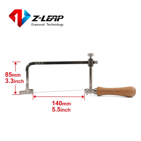 Beefy Steel Frame Coping Saw For Wood Metal Ceramic Projects Heavy Duty Hand Cutting Tool with ergonomic wooden grip