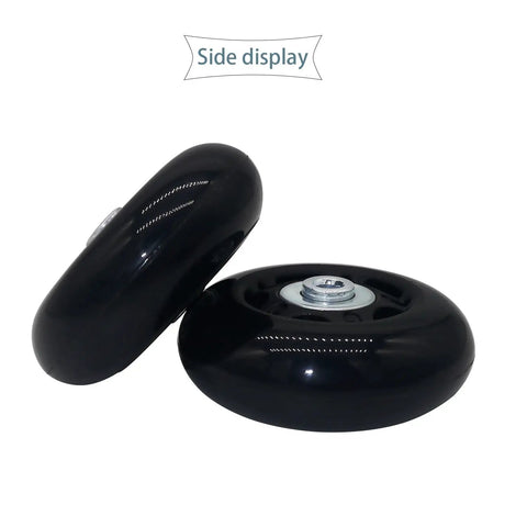 Side view of 2.67 Inch Quiet Wear-Resistant Luggage Wheel Kit for Suitcases and Inline Skates, 68mm x 24mm