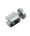 Glass Clamp Holder Bracket For 10-12mm Thick Glass, Rustproof Metal Corner Shelf Support, close-up of single metal bracket