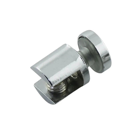 Glass Clamp Holder Bracket For 10-12mm Thick Glass, Rustproof Metal Corner Shelf Support, close-up of single metal bracket