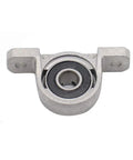 Front view of 10 Pieces 8 mm Bore Pillow Block Bearings Rail Mounted Self Aligning Zinc Alloy 55 By 29 By 13 mm Block
