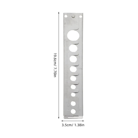 Heavy Duty Stainless Steel Pneumatic Lockout Clamp For Hoses Quick Disconnect Safety Device, 19.6cm x 3.5cm size.