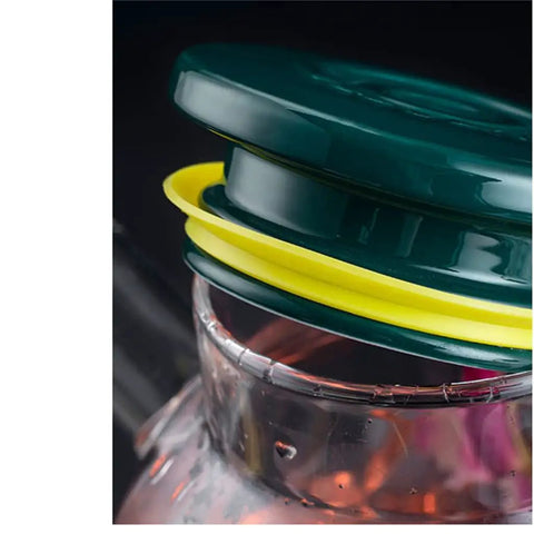 Close-up of the lid of the 800 Ml Portable Electric Kettle For Car And Truck Rides Quick Boil Vacuum Insulated Water Heater.