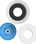 OMNIFilter RO2050 Reverse Osmosis Replacement Cartridge Kit with O Rings; top view of RS14 Polyspun Sediment Cartridge and parts