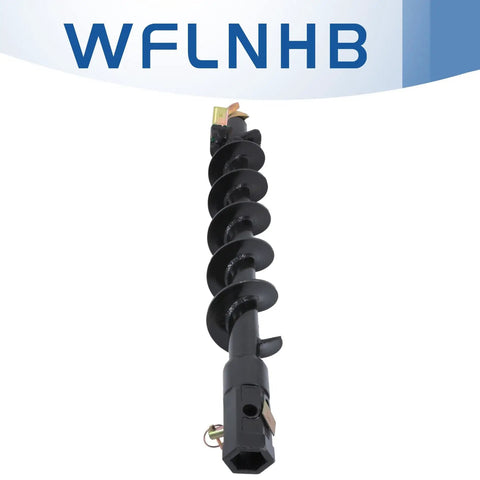 Heavy Duty 6 Inch By 48 Inch Earth Auger Replacement For Column Hole Excavation With 2 Inch Hex Connect Built Tough Steel