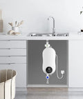 Instant Hot Water Heater For Shower And Faucet Tankless On Demand Hot Water With Rapid Heating And Smart Temperature Control under kitchen sink