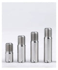 Stainless Steel Dowel Pin Set 304 Slotted Outside Thread Solid Cylindrical Locator Pins For M2 To M10 Sizes 6mm Length