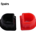 Red and Black Weatherproof Connector Dust Covers Kit, 10 pieces for 50A to 350A cable runs, high current wire protection seals.