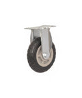 Heavy Duty Swivel Plate Caster Built Like A Tank Replacement Caster Wheel for Industrial Hand Trucks and Warehouse Dollies Smooth Rolling Treads, rubber tire with steel mount