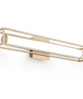 6000K Dimmable Vanity Light Bar For Bathroom, 26 Inch Champagne Gold LED Mirror Fixture, acrylic bar, modern design