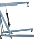 Foldable 2 Ton Engine Hoist With Extendable Boom And Integrated Oil Pump, Straight Shooter Heavy Duty Lifter on wheels for easy maneuverability.