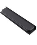 8 Piece Set Black Recessed Finger Pulls For Cabinets And Drawers Hidden Metal Closet Door Handles 5 Inch inset