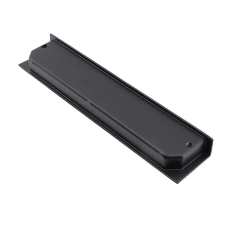 8 Piece Set Black Recessed Finger Pulls For Cabinets And Drawers Hidden Metal Closet Door Handles 5 Inch inset