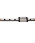 Smooth Linear Motion Rail With Slide Block 200mm For 3D Printers And CNC Machines, steel guide rail with block