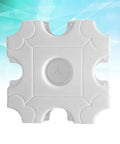 11.81 Inch Round Hole Concrete Stepping Stone Mold for DIY garden paths and patios, durable plastic paver mold for outdoor use