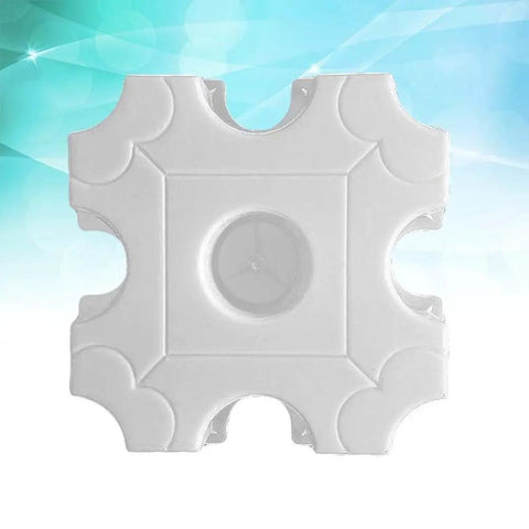 11.81 Inch Round Hole Concrete Stepping Stone Mold for DIY garden paths and patios, durable plastic paver mold for outdoor use