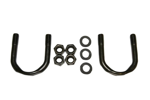 Ford Maverick Rear Shaft Universal Joint U Bolt Kit for 1970 1971 1972 1973 1974 1975 1976 1977 Heavy Duty Replacement Fits Rear Drive Shaft with Easy Install and Reliable OE Style Performance, black steel U-bolts with nuts and washers