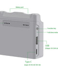 Compact Two Way Drone Battery Charger Hub with USB Power Source LED Indicator and Storage Mode, side view