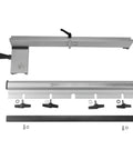 Complete set of 14-Inch Band Saw Fence For 10-320 Series With Ripsaw Bar Included And Magnified Cursor in aluminum construction.