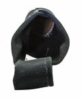 Interior view of Flame-Resistant Electrode Bag With Hard Leather Bottom And Belt Loop, Heavy-Duty No 4 Canvas, NFPA 701 Compliant
