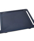 Range Oven Bottom Liner DG61-00570A cavity floor coating replacement, black metal, top view