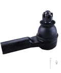 Ford Escape Front Outer Tie Rod End Kit 2005 To 2012 Beefed Up 2pc Replacement ES800846 For Precise Steering, Smooth Ride, And Solid Alignment Built To OE Spec For Long Lasting Performance And Easy Install. Black tie rod end with cotter pin and grease fitting.