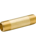 Brass Long Nipple Pipe Fitting One Eighth NPT Male To One Eighth NPT Male Six Inch Length Two Pack Durable Brass Connector For Plumbing High Temperature Service brass pipe fitting