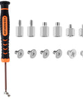 All In One M2 NVMe SSD Screws Kit With Nuts Of Different Heights, Flat Head Screws, Magnetic Driver, and Brackets for M2 Slots