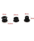Lightweight CNC Machined 7075 Aluminum Single Chainring Bolts 5 Pack M8 For Road Mountain BMX MTB And Fixie Bikes Black Finish