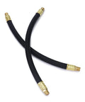 Heavy Duty Rubber Air Compressor Hose 3 8 Inch Core With Solid Brass Fittings, flexible and durable design for pneumatic tools.