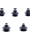 5 Heavy Duty Nitrile Vacuum Suction Nozzle Tips for Industrial Pneumatic Gripers, designed for strong hold and resistant to oils.