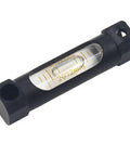 Black Double-sided Observation Metal Strip Spirit Level Bubble Accuracy 0.1mm Length 60mm with clear vial detail.