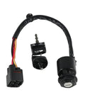Tough As Nails Motorcycle Ignition Key Switch Lock Kit Works With 2009 To 2025 Models With Super Easy Install And Reliable Engine Start Control For Cruisers And ATVs Securing Your Ride And Running Smooth Without Issues Ever Again Now, black wired ignition switch with keys