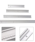 Aluminum Alloy 45 Type T Track With Scale Slot Miter Track for Router Table Table Saw Bandsaw, Pro Grade, Silver, 60cm