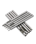 Metal hole punchers from 10 Piece Leather Punch Tool Set With Round Belt Puncher And Grommet Tool For Leather, Vinyl, Falconry, And Crafts