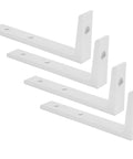 Beefy 6mm Aluminum Corner Braces Set Of 4 L Shaped Right Angle Brackets For Furniture Repair, DIY Projects, And Frame Reinforcement