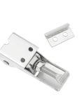 Two Pack Adjustable Stainless Steel Latch Lock Clips With Screws Heavy Duty Toggle Catch Spring Loaded Draw Latch Durable Clamp For Secure Closure And Easy Installation, front view