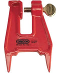 Pocket Stump Filing Vise for Chainsaw Chains on the Bar Secure on Any Tree Stump, red pro grade workhorse design.